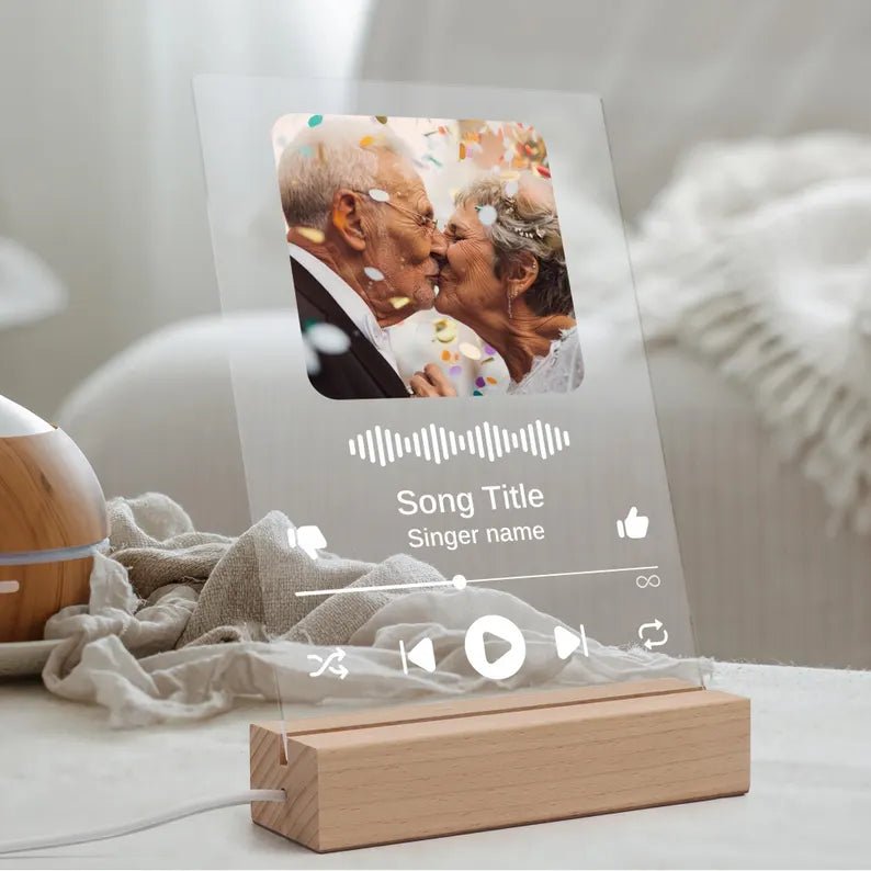 Custom Spotify Glass LED Frame – Your Song, Your Memory - Memories Insite